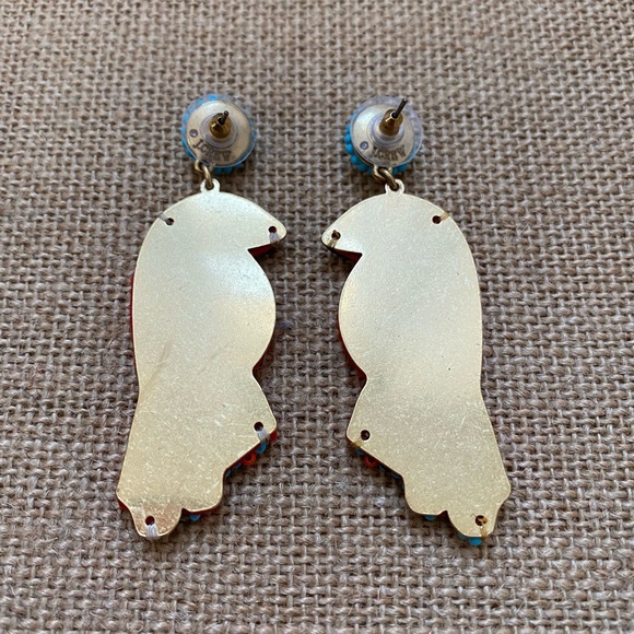 J. Crew Beaded Parrot Earrings - Picture 2 of 2